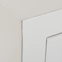 Versa Kyoto Cassettiera per immagazzinaggio, Cassetto Camera, Panno, con Due cassetti e armadi, Dimensioni (H x L x L) 120 x 30 x 50 cm, Legno, Colore: Bianco