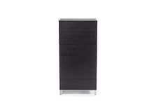 D.G.M. Srl Settimanale Cassettiera comò Verticale Duo con 6 cassetti, Legno con Finitura Wengé e Bianco, L.55 x P.45 x H.110 cm