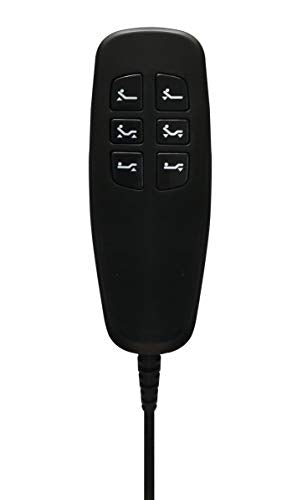 Più Relax Telecomando a Cavo per Rete motorizzata Compatibile con Motore okin o Motori con innesto a 5 Pin