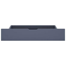 Wealthgirl - Cassetto portaoggetti in legno con 4 ruote per camera da letto, organizer in legno, consigliato per letto matrimoniale e king size, confezione da 2 (grigio chiaro)