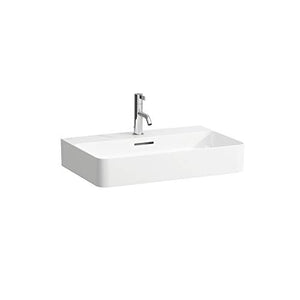 Laufen Val Lavabo per mobili, 3 Fori per Rubinetto, con sfioratore, 650x420, Bianco, colorazione: Bianco Opaco - H8102847571081