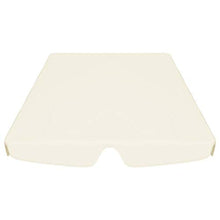 Oushome Baldacchino per Dondolo Giardino Crema 226x186 cm 270 g/m2