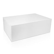 EBTOOLS - Comodino sospeso da parete con 1 cassetto, senza manici, in legno e MDF, comodino, contenitore per DVD, libri, decorazioni, cornici fotografiche bianco