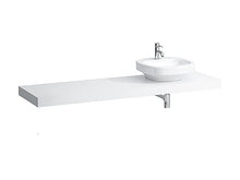 Laufen Case Piastra lavabo, Apertura a Destra, 80x1790x520, colorazione: Neve (Bianco Opaco) - H4051630754631
