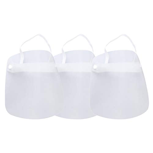 MILISTEN Visiera Trasparente Visiera Integrale Visiera Scudo Protezione Antivento per Esterno per Bambini Adulti 3 Pezzi
