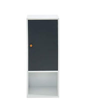 BAITA - Mobiletto da parete per bagno, bianco, grigio, 0