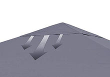 QUICK STAR Tetto di ricambio per Rank Gazebo 3x3m Antracite