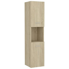 vidaXL Armadio da Bagno Rovere Sonoma 30x30x130 cm in Truciolato