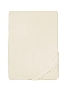 Biberna 0012344 Lenzuolo Frottee-Stretch (Altezza Materasso max. 22 cm) 1X 140X200 cm > 160X200 cm, Natura
