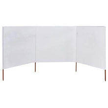 UnfadeMemory Paravento a Pannelli in Tessuto, Paravento per Recinzione, Paravento da Giardino, Paravento da Esterno (400x120cm, Bianco)