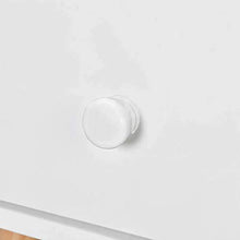 Comodino ausiliario bianco con cassetto, set di 2 comodini da notte in legno massello di pino per camera da letto, 40 x 30 x 61 cm