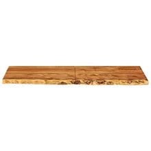 vidaXL Legno Massello di Acacia Piano per Lavabo Bagno Ripiano per Lavello Rustico Mensola per Lavandino Accessori per Bagno 140x55x3,8 cm