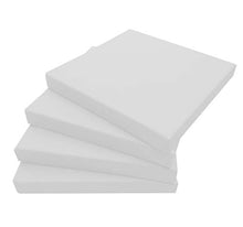 ECOPELLE Bianco Cuscino da Giardino per Esterni mis.50X50X sp. 5 cm Set di pz.4 Universale per Poltrona,Salotto,SALOTTINO,Divano,DIVANETTO Rattan/MIDOLLINO Tessuto IDROREPELLENTE - Made in Italy-
