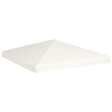 vidaXL Copertura Superiore per Gazebo 310 g/m² Bianco Crema Tetto per Tendone