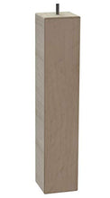 MEGALUXFRANCE - Set di 5 piedi per tavolo, mobili, quadrati in legno massiccio di faggio, 80 x 80 x 400 mm