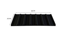 Silicone di Alta qualità, Flessibile e Antiscivolo Portabottiglie Frigorifero Portabottiglie Supporto per impilare bottiglie e lattine Nero 24.9 x 15.5 x 0.9 cm