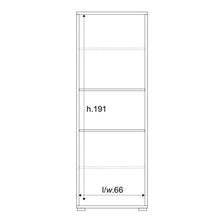 Sarmog Armadio Multiuso Alto Due Ante Bianco Rovere 71x41x h199 cm