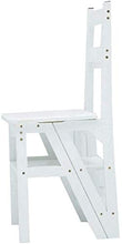 Mirui Sgabello Legno Folding Passo Sgabello Sgabello Scala Domestica scaletta Pieghevole di bambù Naturale a Doppio Uso Multifunzionale Risparmiare Spazio, Peso 100kg Bearing (Color : White)