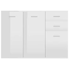 vidaXL Credenza Bianco Lucido 105x30x75 cm in Truciolato