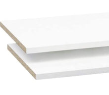AVANTI TRENDSTORE - Peer - Set di 2 Ripiani aggiuntivi in Laminato di Colore Bianco. Misure: Lap 82,6x1,5x42 cm