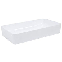 Mobile da bagno rettangolare in ceramica bianca con lavabo ad alte prestazioni per uso domestico