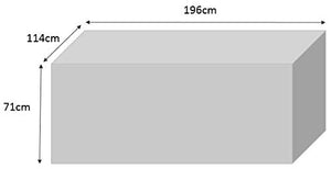 HBCOLLECTION Telo di Copertura per Tavolo da Esterno Giardino 200cm