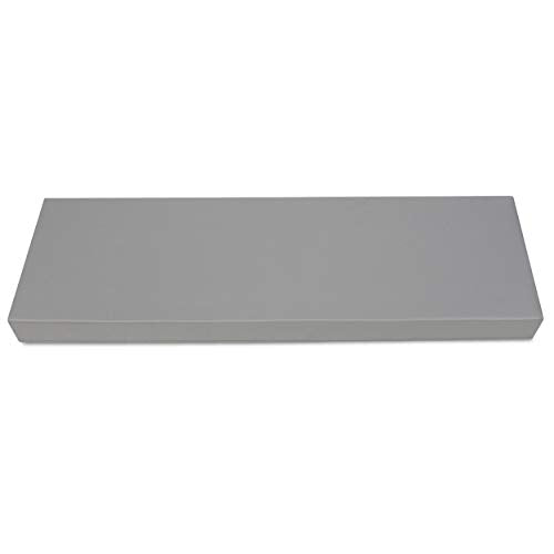 SuperKissen24. Materasso Cuscino per Bancale Divano Pallet Schienale 120x40 cm Seduta Impermeabile e Comodo per Divanetti da Esterno - Grigio