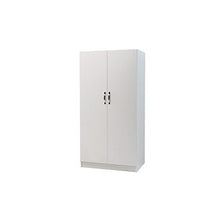 WEBMARKETPOINT Armadio 2 Ante Bianco Frassinato in Legno Nobilitato Cm 91x52xh 210