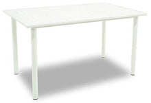 giordano shop Set Tavolo e 4 Sedie da Giardino in Alluminio Alzira Bianco