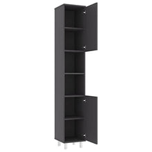 vidaXL Armadio da Bagno Grigio 30x30x179 cm in Truciolato