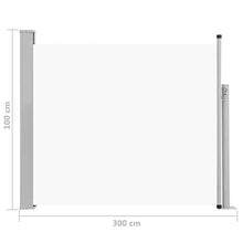 Tidyard Tenda da Sole Laterale Retrattile per Patio Crema/Rosso/Grigio/Marrone,Tenda Paresole Laterale,Tenda da Sole per Esterno,Tenda da Sole Laterale,Tenda da Sole Avvolgibile 100x300 cm