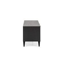 VS Venta-stock Mobile TV Koln 2 Porte e 1 cassetto, Color Nero Spazzolato e Legno, 136,5 cm (Larghezza) 40 cm (profonditá) 48,5 cm (Altezza)