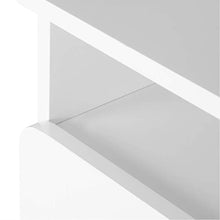 WOLTU TSR58ws Comodino Bianco con Cassetto Comodini da Notte Organizzatore da Letto in Legno