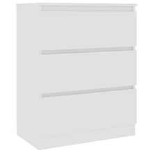 vidaXL Credenza con Finitura Lucida Bianca 60x35x76 cm in Legno Multistrato