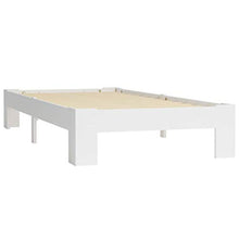 BIGTO - Struttura letto in legno di pino massello, per camera da letto, 90 x 200 cm, colore: Bianco