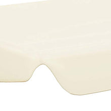 Oushome Baldacchino per Dondolo Giardino Crema 192x147 cm 270 g/m2