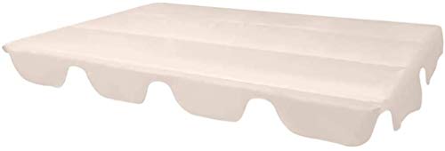 EBTOOLS Tetto di Ricambio,Copertura di Ricambio Universale per Dondolo a 3 posti,Tetto del Dondolo da Giardino Ricambio Ricambi tettuccio Tetto Dondolo Copertura,200 x 150 cm,Beige