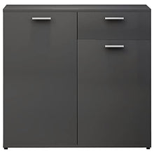 vidaXL Credenza Grigio Lucido 80x36x75 cm in Truciolato