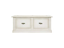 Homemania 1061_PF Cassapanca Zeus, Bianco in MDF, 120 x 42 x 50 cm