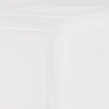 Iris Ohyama Cassetto di stoccaggio, 30 L, fronte trasparente, impilabile, camera da letto, soggiorno, ufficio - Maxi Drawer Maxi Drawer M - Bianco , Trasparente