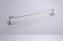 KTMK Set da Bagno in Acciaio Inox Set di 4 Articoli Portasciugamani Porta Carta Gancio Porta Accappatoio Cromo/Pennello/Finitura Nera, Nero