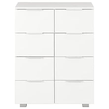 vidaXL Credenza con Finitura Lucida Pratica Raffinata Moderna Accattivante Spaziosa Durevole Funzionale Madia Buffet Vetrina Bianca in Truciolato