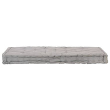 vidaXL - Cuscino per pallet, in cotone, 120 x 80 x 10 cm, colore: Grigio