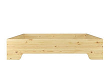 Erst-Holz Solido Letto Moderno impilabile 140x200 in Pino massello con doghe rigide 60.56-14