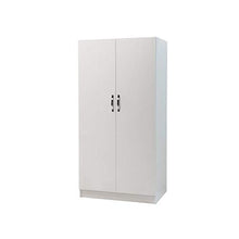WEBMARKETPOINT Armadio 2 Ante Bianco Frassinato in Legno Nobilitato Cm 91x52xh 210