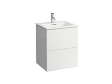 Laufen Kartell Kombipack, Combinazione di lavabo e sottopiano lavabo con 2 cassetti, 600x500, colorazione: Neve (Bianco Opaco) - H8603336401041