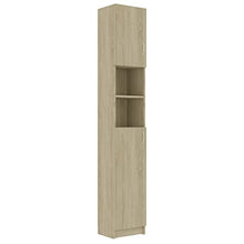 vidaXL Armadio da Bagno Rovere Sonoma 32x25,5x190 cm in Truciolato