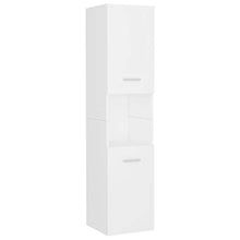 vidaXL Armadio da Bagno Bianco 30x30x130 cm in Truciolato