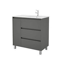 Salgar Arenys Set Mobile da Bagno, Pannelli di truciolato, Grigio Opaco, Extra Grande