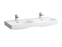 Laufen PRO S Doppio lavabo, 3 Fori per Rubinetto, con sfioratore, 1200x460, Bianco, colorazione: Bianco con LCC - H8149664001081
